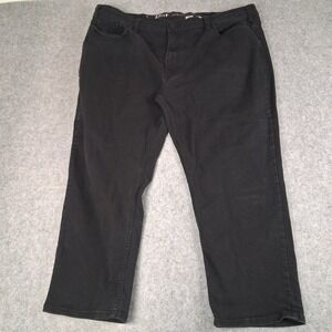 True Nation Athletic Fit Jeans Mens 46x28 Black Denim Stretch Pants